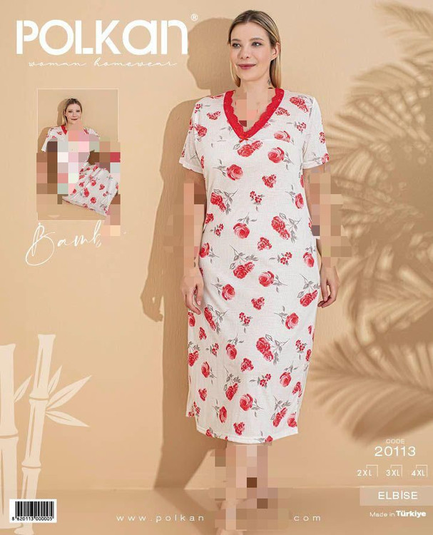 تونیک آستین کوتاه زنانه ترکیه برند polkan